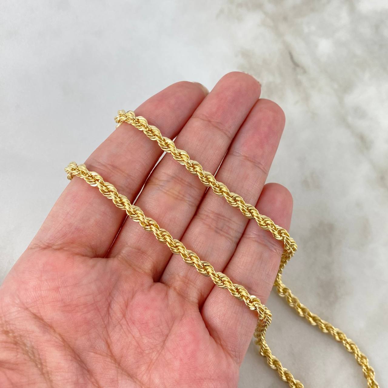 Cadena Lazo 10gr / 50cm / 4mm Oro Amarillo +3 ©