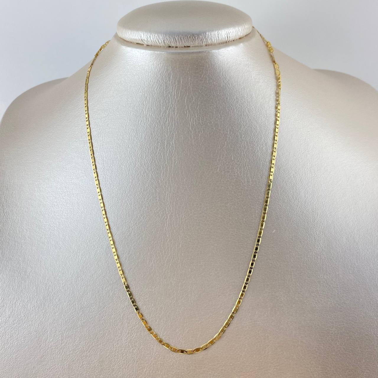 Cadena Plana 3.6gr / 45cm / 2mm Oro Amarillo +3 ©