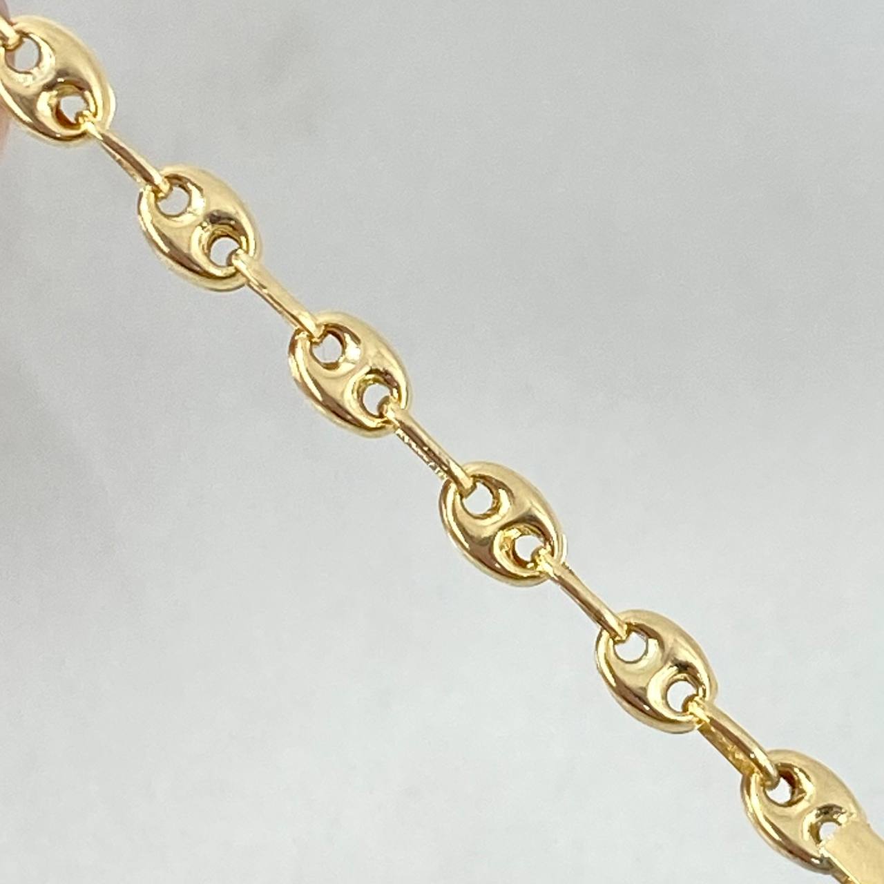 Pulso GC 1.65gr / 14cm / 3mm Placa Lisa Rectangular Oro Amarillo ©