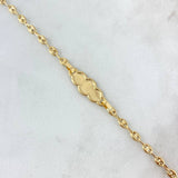 Pulso Bebé GC Placa Nube 1.95gr / 14.5cm / 3.6mm Oro Amarillo 18K*