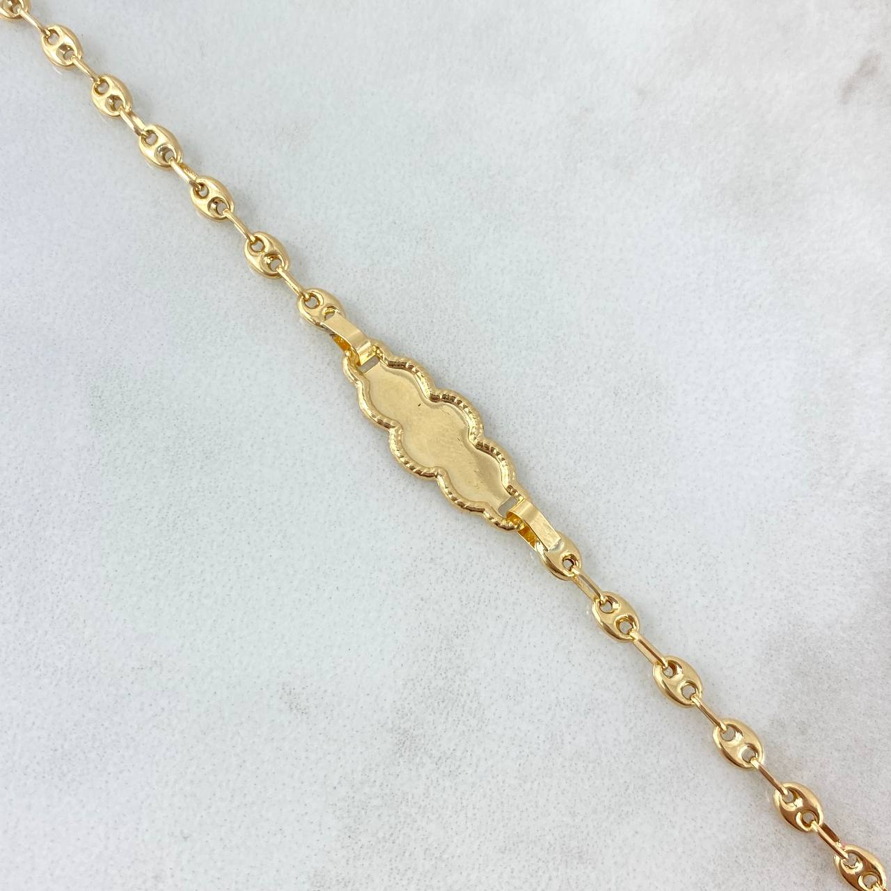 Pulso Bebé GC Placa Nube 1.9gr / 14cm / 3.6mm Oro Amarillo 18K ©