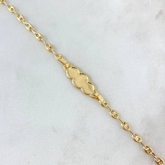 Pulso Bebé GC Placa Nube 1.9gr / 14.5cm / 3.6mm Oro Amarillo 18K