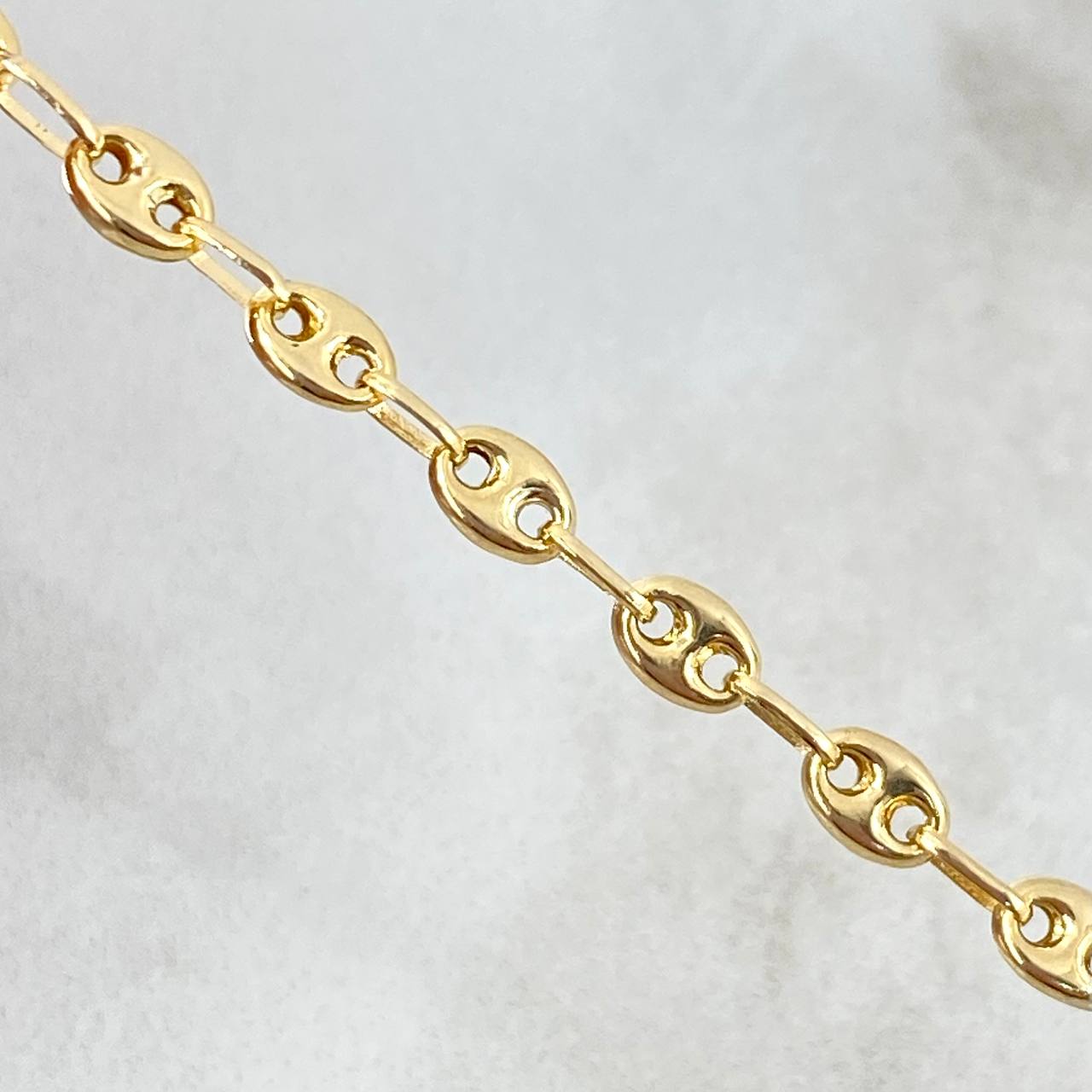 Pulso Bebé GC Placa Nube 1.9gr / 14cm / 3.6mm Oro Amarillo 18K