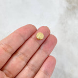 Herraje Virgen de Guadalupe 0.4gr / 0.8cm / Tambor Oro Amarillo