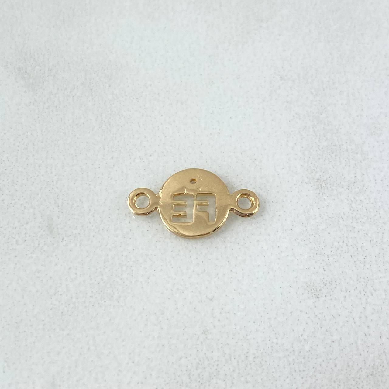 Herraje FE 0.5gr / 1.4cm / Circon Blanco Oro Amarillo