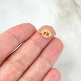 Herraje FE 0.5gr / 1.4cm / Circon Blanco Oro Amarillo