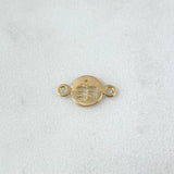 Herraje FE 0.5gr / 1.4cm / Circon Blanco Oro Amarillo