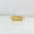 Herraje Dólar 0.9gr / 2.1cm / 9mm Mate Texturizado Oro Amarillo 18K ©