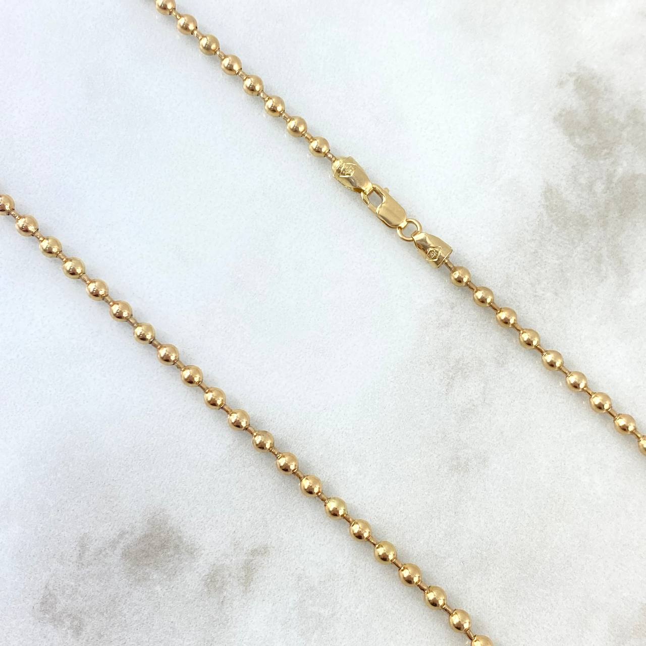 Cadena Militar Lisa 19.6gr / 60cm / 3mm Oro Amarillo Nac.Esp. 18K *