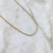 Cadena Militar 20gr / 60cm / 3mm Bolas Lisas Oro Amarillo *