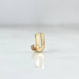 Herraje Letra J 0.2g / 0.5cm Oro Amarillo 18K