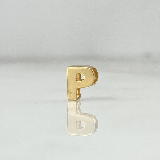 Herraje Letra P 0.3gr / 0.5cm / Oro Amarillo 18K