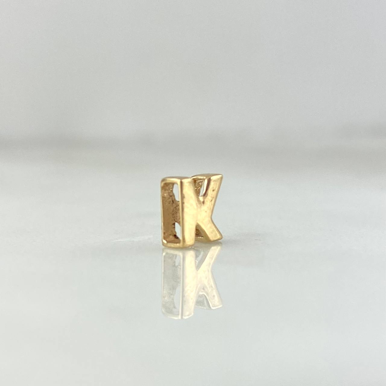 Herraje Letra K 0.35gr / 0.5cm / Oro Amarillo 18K
