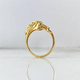 Anillo Caballo 6.75gr / T11 1/2 Circones Oro Amarillo*