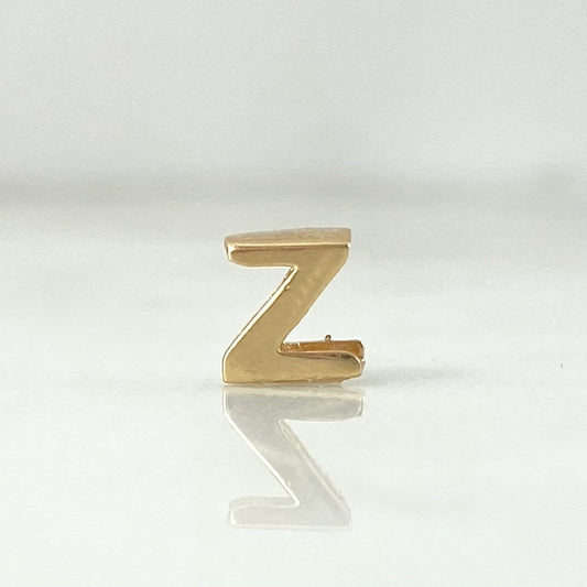 Herraje Letra Z 0.3gr / 0.5cm / Oro Amarillo 18K