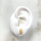 Topos Virgen Guadalupe 1.4gr / 1.6cm / Silueta Liso Oro Amarillo 18K ©