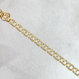Pulso Bebé Aro Seguido 1.4gr / 12cm-14cm / Placa Nube Plana Oro Amarillo 18K