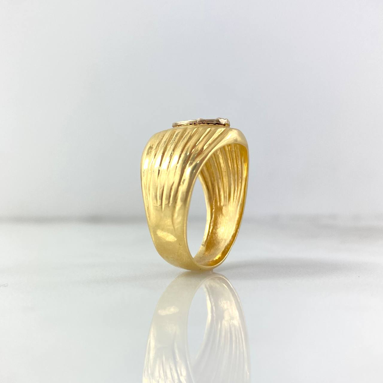 Anillo Virgen del Carmen 8.25gr / T10 Dos Oros Amarillo Blanco