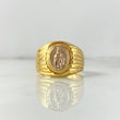 Anillo Virgen del Carmen 8.25gr / T10 Dos Oros Amarillo Blanco