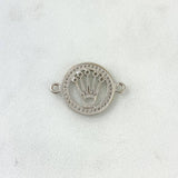 Herraje RX 2.0gr/2.1cm Corona Circones Blancos Oro Blanco*
