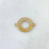 Herraje Halo 2.3gr/2cm Circones Blancos Oro Amarillo*