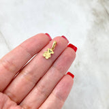Dije Oso TS 1.1gr / 1.7cm Circones Verdes Oro Amarillo*