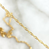 Cadena Singapur 3.4gr / 60cm / 1.6mm Oro Amarillo +3 18K