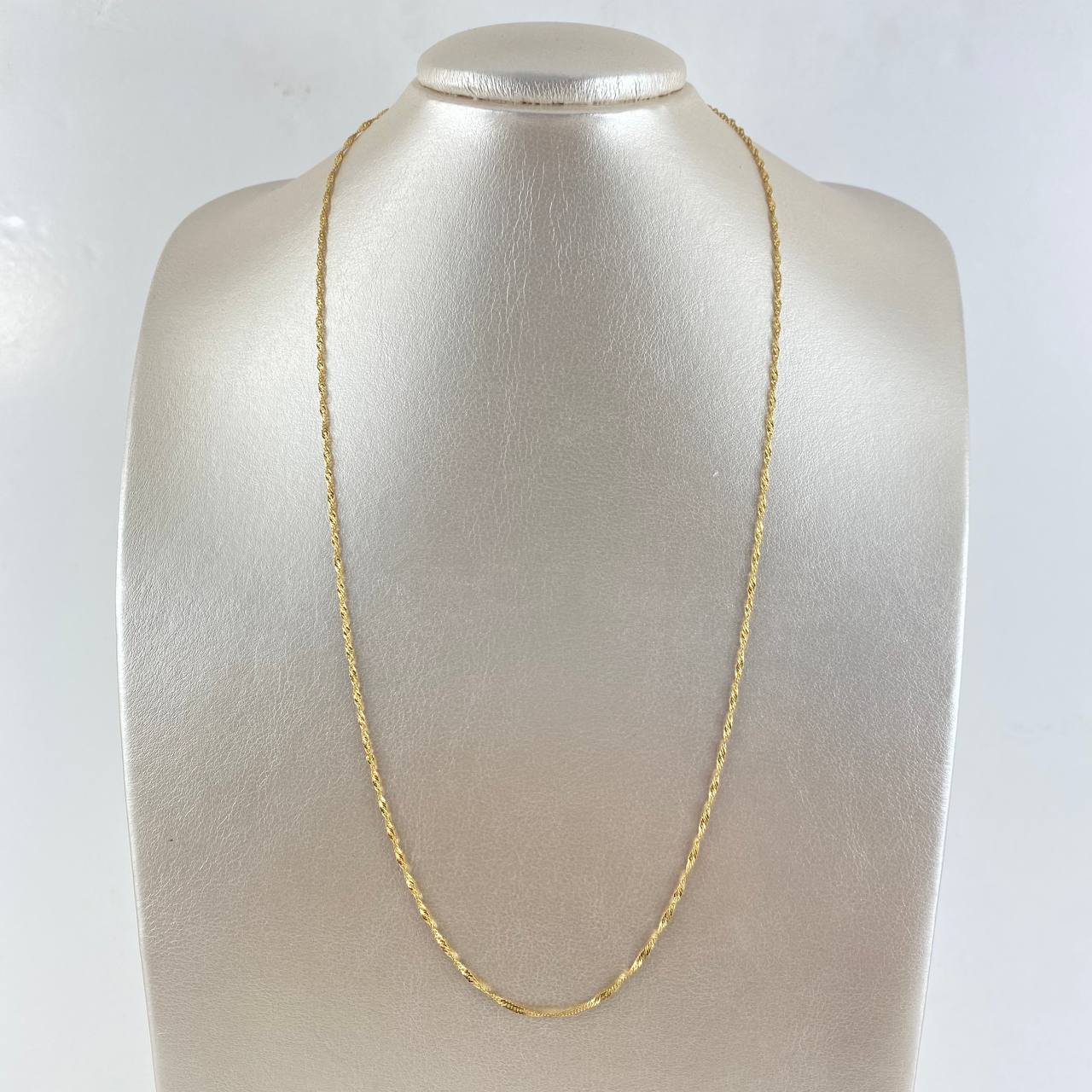 Cadena Singapur 3.4gr / 60cm / 1.7mm Oro Amarillo +3 18K ©