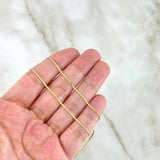 Cadena Mini Espejo 1.3gr / 50cm / +3Oro 18K *