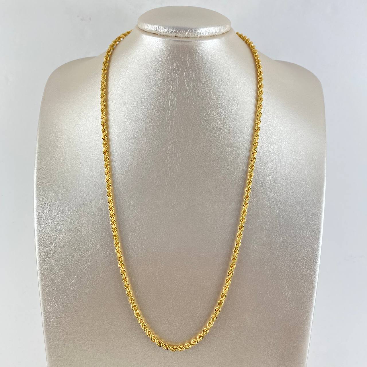 Cadena Lazo  9.3gr / 55cm / 4.2mm Oro Amarillo +3  ©