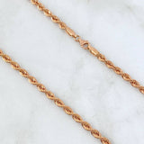 Cadena Lazo 8.3gr / 60cm / 4mm Oro Rosa +3 ©