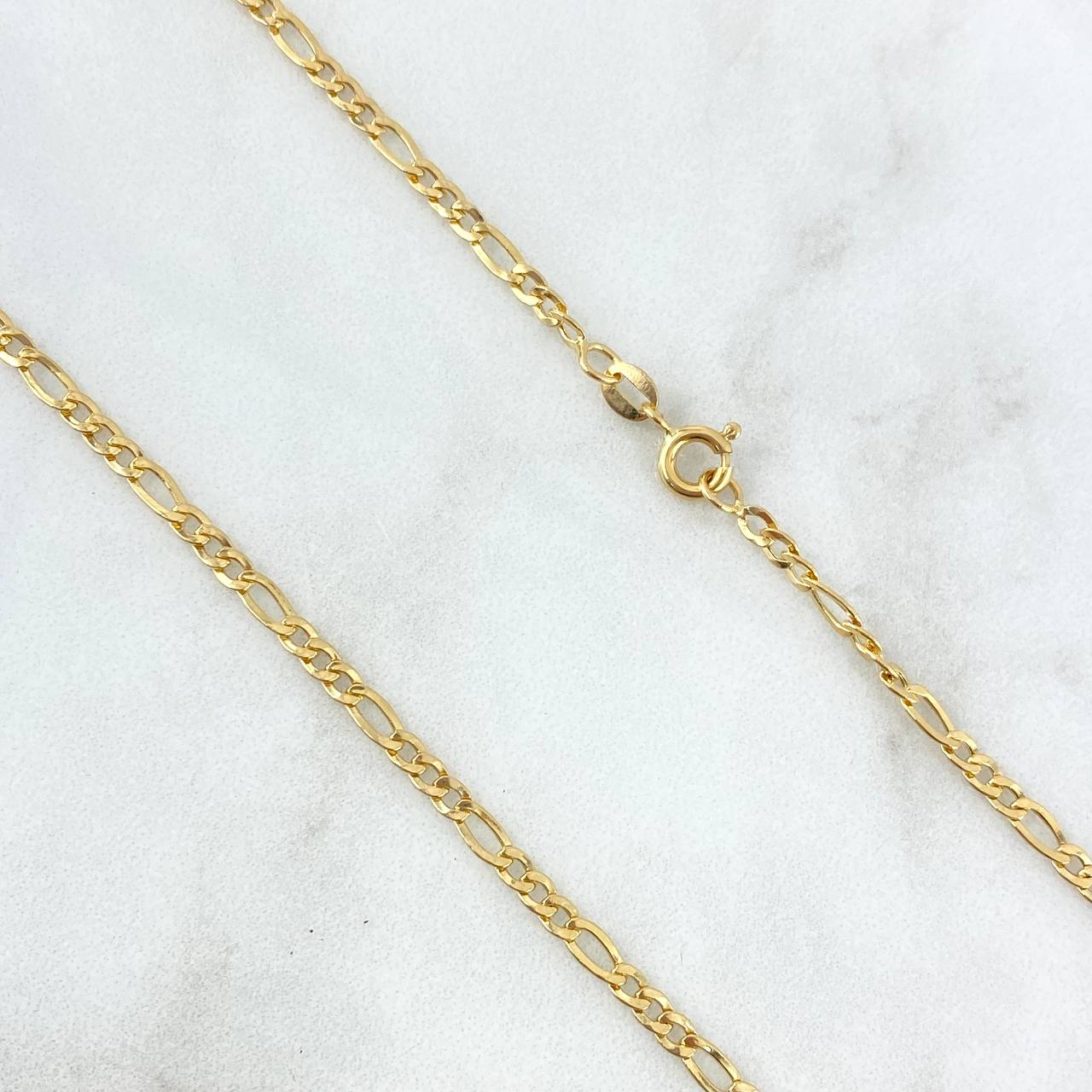 Cadena Figaro 5.05gr / 60cm / 3mm Oro Amarillo +0 ©