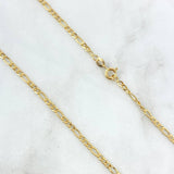 Cadena Figaro 5.05gr / 60cm / 3mm Oro Amarillo +0 ©