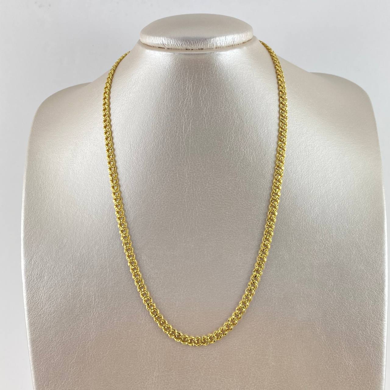 Cadena Cubana Infinito 15.35gr / 50cm / 5mm Diamantada Oro Amarillo +2 ©