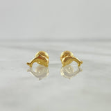 Topos Delfin 0.45gr / 7mm Lisos Oro Amarillo 18K ©
