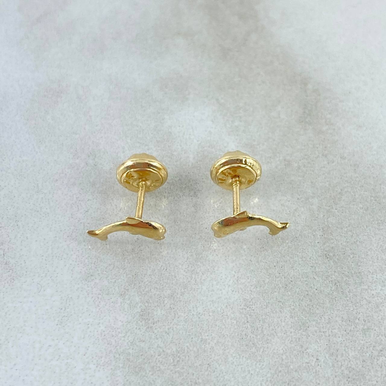 Topos Delfin 0.45gr / 7mm Lisos Oro Amarillo 18K ©