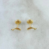 Topos Delfin 0.45gr / 7mm Lisos Oro Amarillo 18K ©
