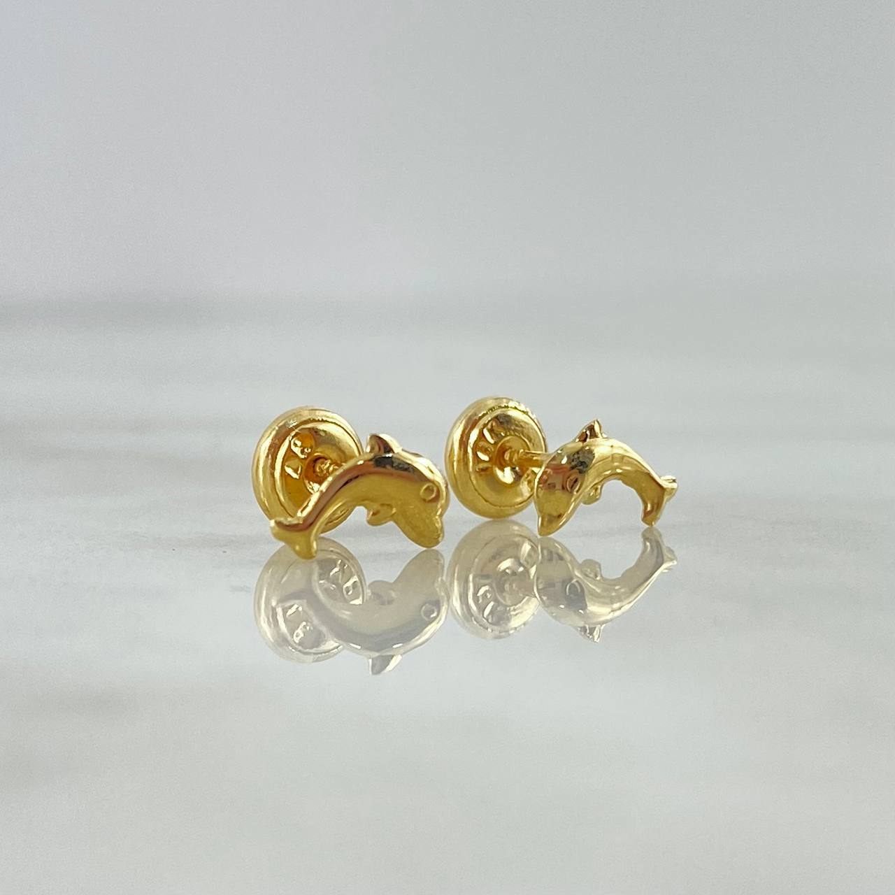 Topos Delfin 0.45gr / 7mm Lisos Oro Amarillo 18K ©