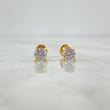 Topos Caja 1.4gr / 5mm Circon Blanco Oro Amarillo (Joya)