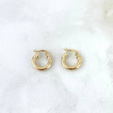 Candongas Jass 0.95gr / 1.3cm / Oro Amarillo 18K ©