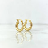 Candongas Jass 0.95gr / 1.3cm / Oro Amarillo 18K *