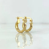 Candongas Nia 1.35gr / 1.1cm / Oro Amarillo