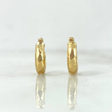 Candongas Nia 1.5gr / 1.8cm / Diamantadas Oro Amarillo &