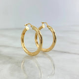 Candongas Mary 2.7gr / 2.7cm / Entorchadas Oro Amarillo 18K ©