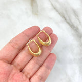 Candongas Daly 2.4gr / 2cm / Ovaladas Diamantadas Oro Amarillo +4
