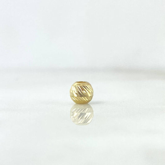 Bola 5mm Diamantada Oro Amarillo 18K