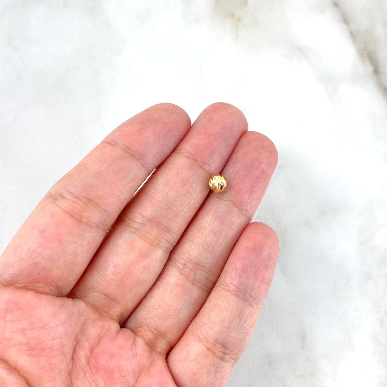 Bola 5mm Diamantada Oro Amarillo 18K