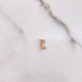 Dije Letra Z 0.35gr / 0.6cm / Circones Blancos Oro Amarillo &