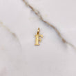Dije Letra F 0.45gr / 1.5cm / Texturizado Oro Amarillo &