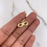 Dije Infinito 0.8gr / 1.3cm / Liso Oro Amarillo &